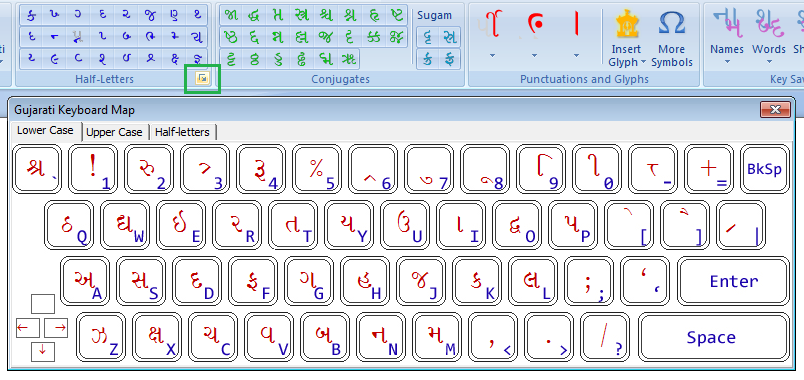 gopika gujarati font keyboard